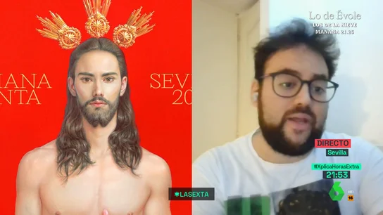 La defensa de Monrosi al polémico cartel de la Semana Santa de Sevilla: "Teniendo en cuenta las reacciones que ha provocado, me gusta más" La defensa de Monrosi al polémico cartel de la Semana Santa de Sevilla: "Teniendo en cuenta las reacciones que ha provocado, me gusta más"