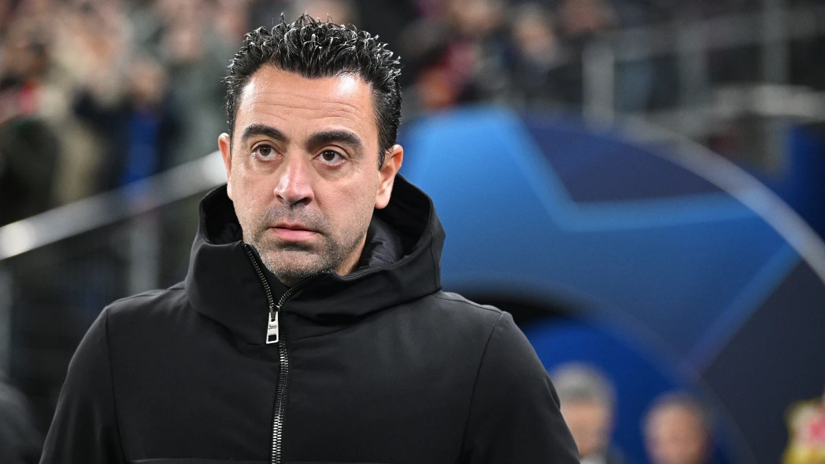 Xavi, entrenador del Barça, durante un partido