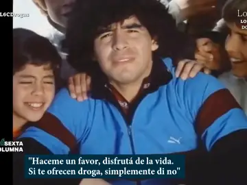 Así fue la campaña de Diego Armando Maradona contra la droga en los 80