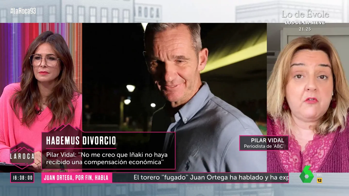 Pilar Vidal habla del acuerdo de divorcio entre Urdangarin y Cristina Pilar Vidal habla del acuerdo de divorcio entre Urdangarin y Cristina recibido una compensación económica"