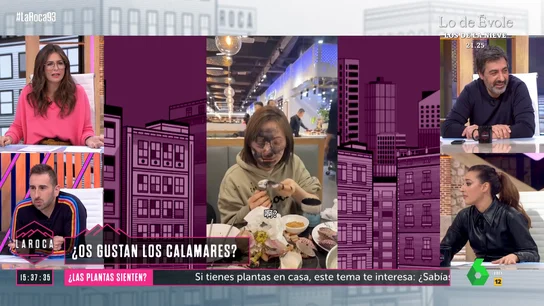 LAROCA Nuria Roca, al ver 'explotar' un calamar en la cara de una mujer: "Parece lo que me pongo para desmaquillarme" LAROCA Nuria Roca, al ver 'explotar' un calamar en la cara de una mujer: "Parece lo que me pongo para desmaquillarme"