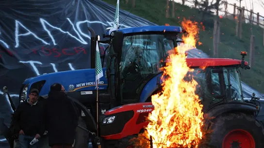 Protestas de los agricultores en Francia. Protestas de los agricultores en Francia.