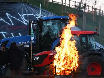 Protestas de los agricultores en Francia. 