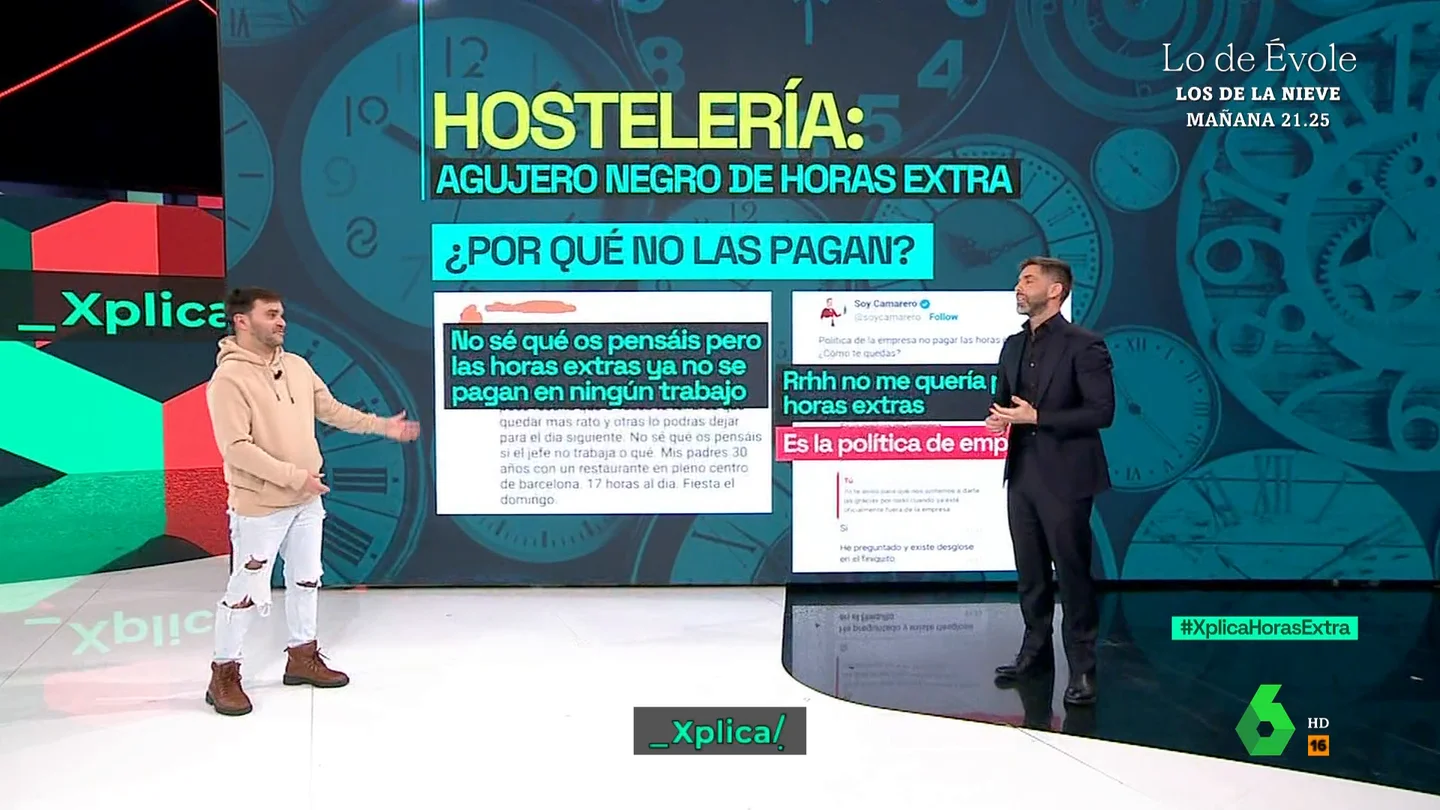 XPLICA Jesús Soriano (Soy camarero) muestra las ofertas más indignantes de hostelería: "Son 12 horas al día por 500 euros" XPLICA Jesús Soriano (Soy camarero) muestra las ofertas más indignantes de hostelería: "Son 12 horas al día por 500 euros"