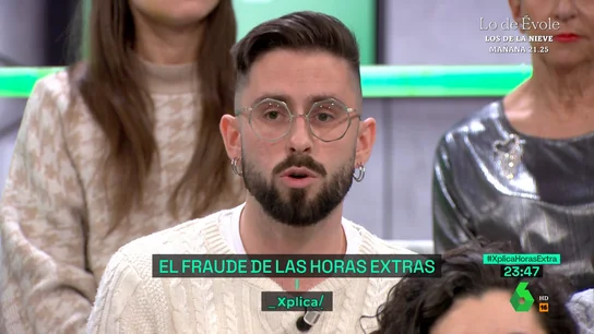 El camarero Juan denuncia que en hosteleria no se cobran las horas extra El camarero Juan denuncia que en hosteleria no se cobran las horas extra
