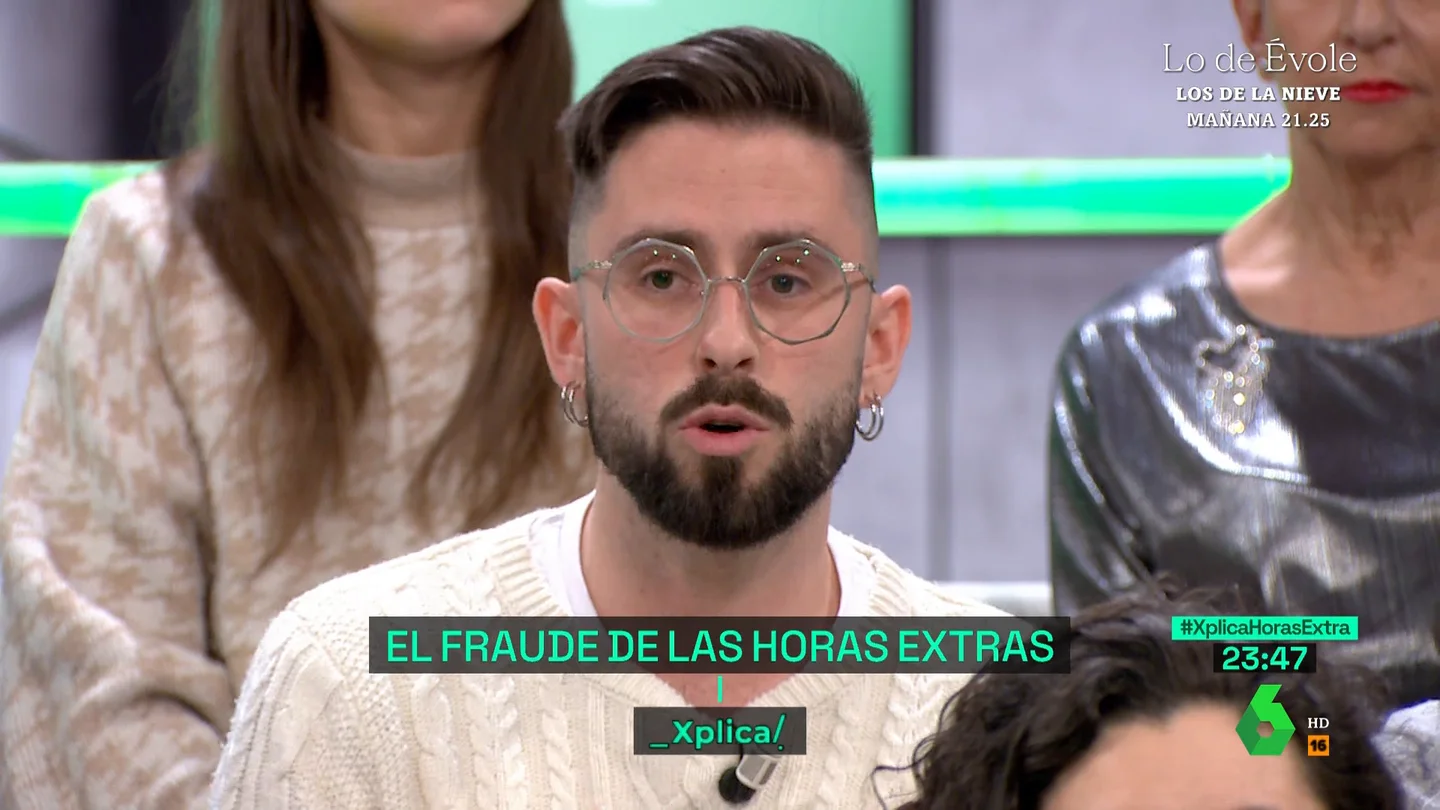 El camarero Juan denuncia que en hosteleria no se cobran las horas extra El camarero Juan denuncia que en hosteleria no se cobran las horas extra