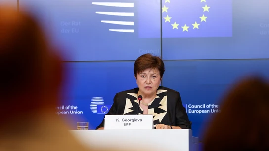 Kristalina Georgieva, directora gerente del Fondo Monetario Internacional. Kristalina Georgieva, directora gerente del Fondo Monetario Internacional.