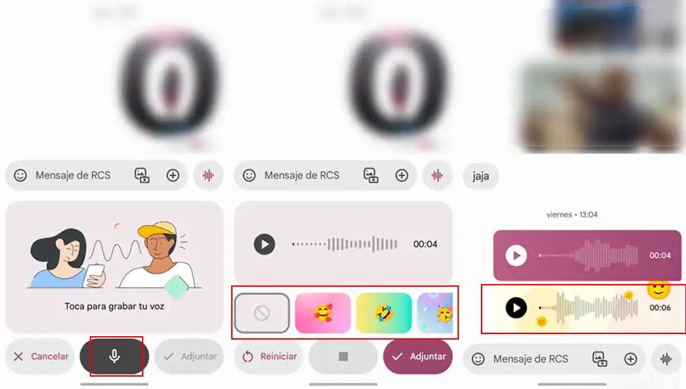 Añadiendo carátulas a los mensajes de voz Añadiendo carátulas a los mensajes de voz