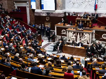 El primer ministro francés, Gabriel Attal, interviene en la Asamblea Nacional francesa