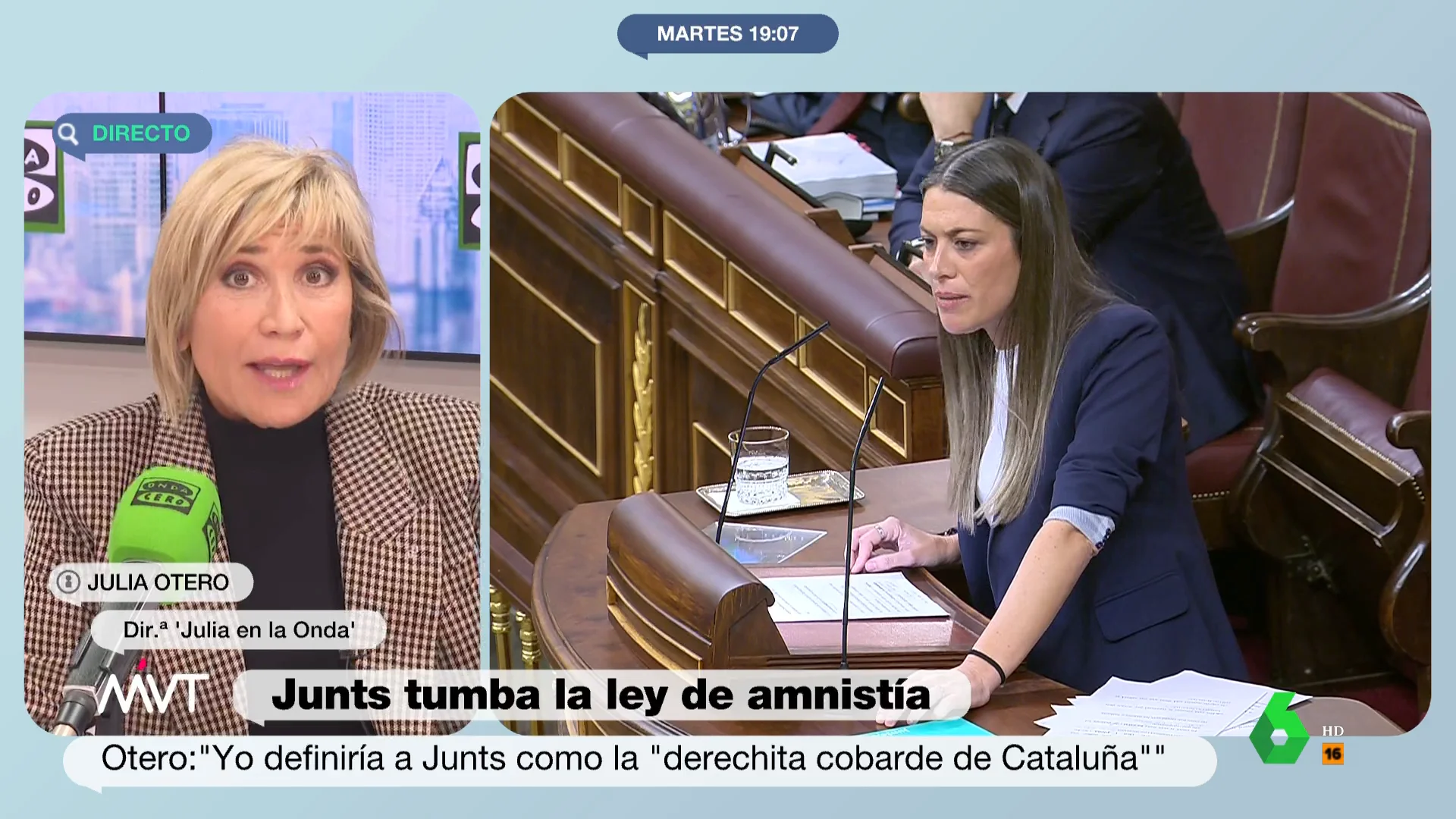 Julia Otero habla en Más Vale Tarde sobre la situación de Junts respecto a la ley de amnistía.