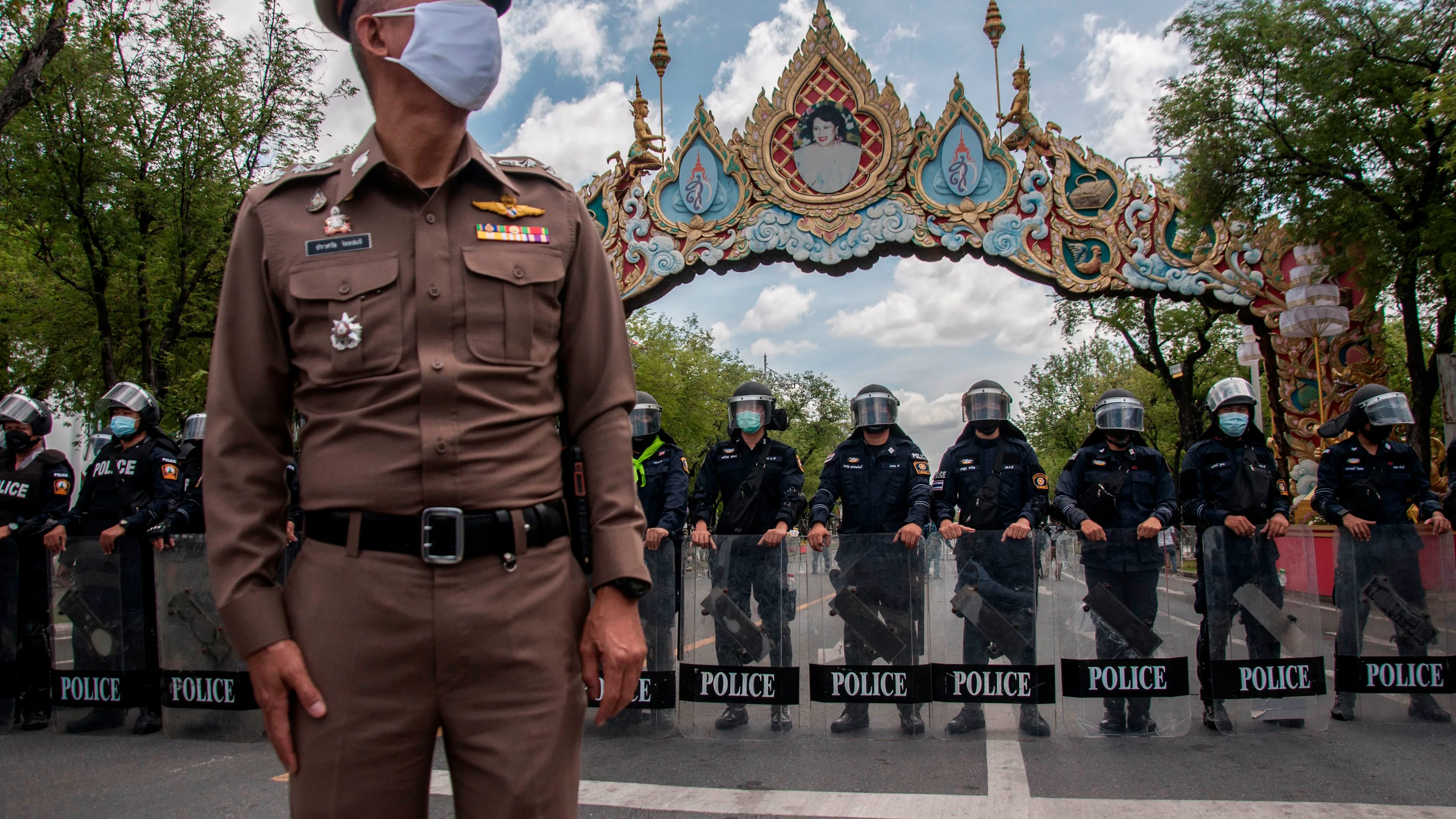 Imagen de un policía en Tailandia