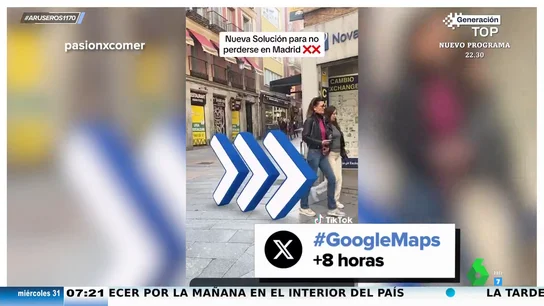 Una murciana ofrece la solución para no perderse con el Google Maps: así es la opción 'Live View' Una murciana ofrece la solución para no perderse con el Google Maps: así es la opción 'Live View'