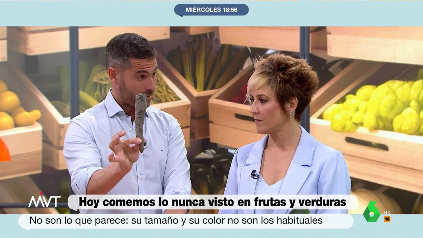 MVT Pablo Ojeda y los productos más raros (y ricos) en los supermercados: chirivía, pimiento chocolate o patata violeta MVT Pablo Ojeda y los productos más raros (y ricos) en los supermercados: chirivía, pimiento chocolate o patata violeta