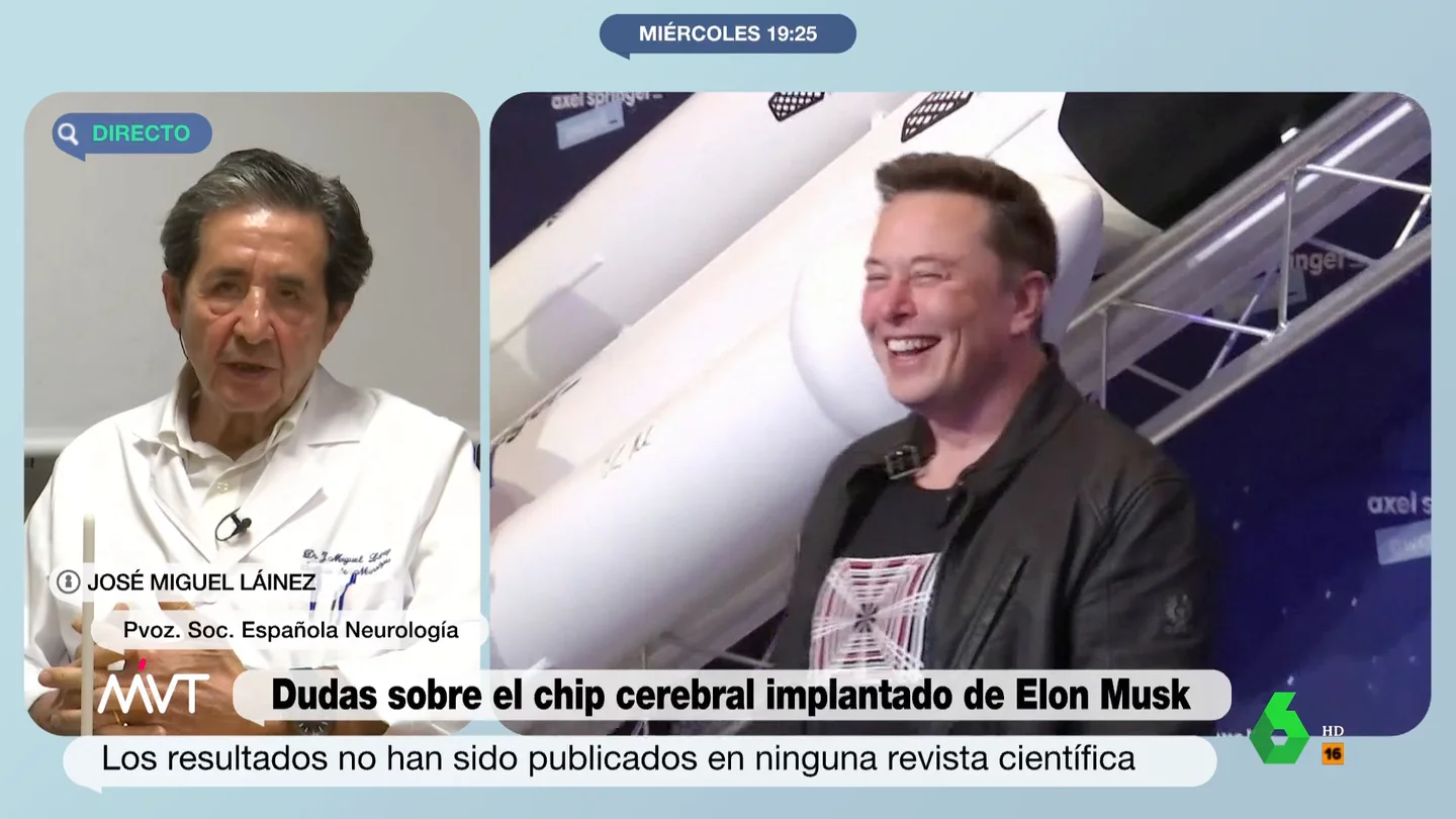 Un neurólogo alerta de la falta de transparencia sobre la implantación del chip cerebral de Elon Musk: "Son todo interrogantes" Un neurólogo alerta de la falta de transparencia sobre la implantación del chip cerebral de Elon Musk: "Son todo interrogantes"