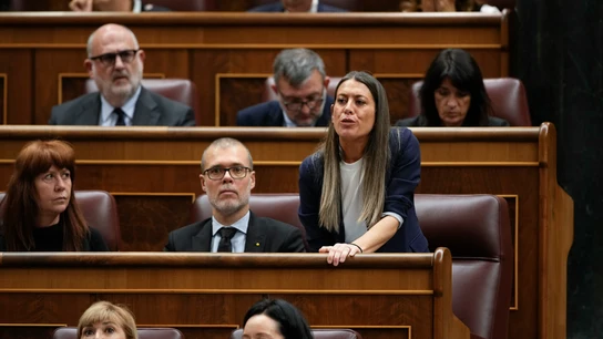 Míriam Nogueras (Junts), en el Congreso de los Diputados durante la votación de la ley de amnistía Míriam Nogueras (Junts), en el Congreso de los Diputados durante la votación de la ley de amnistía