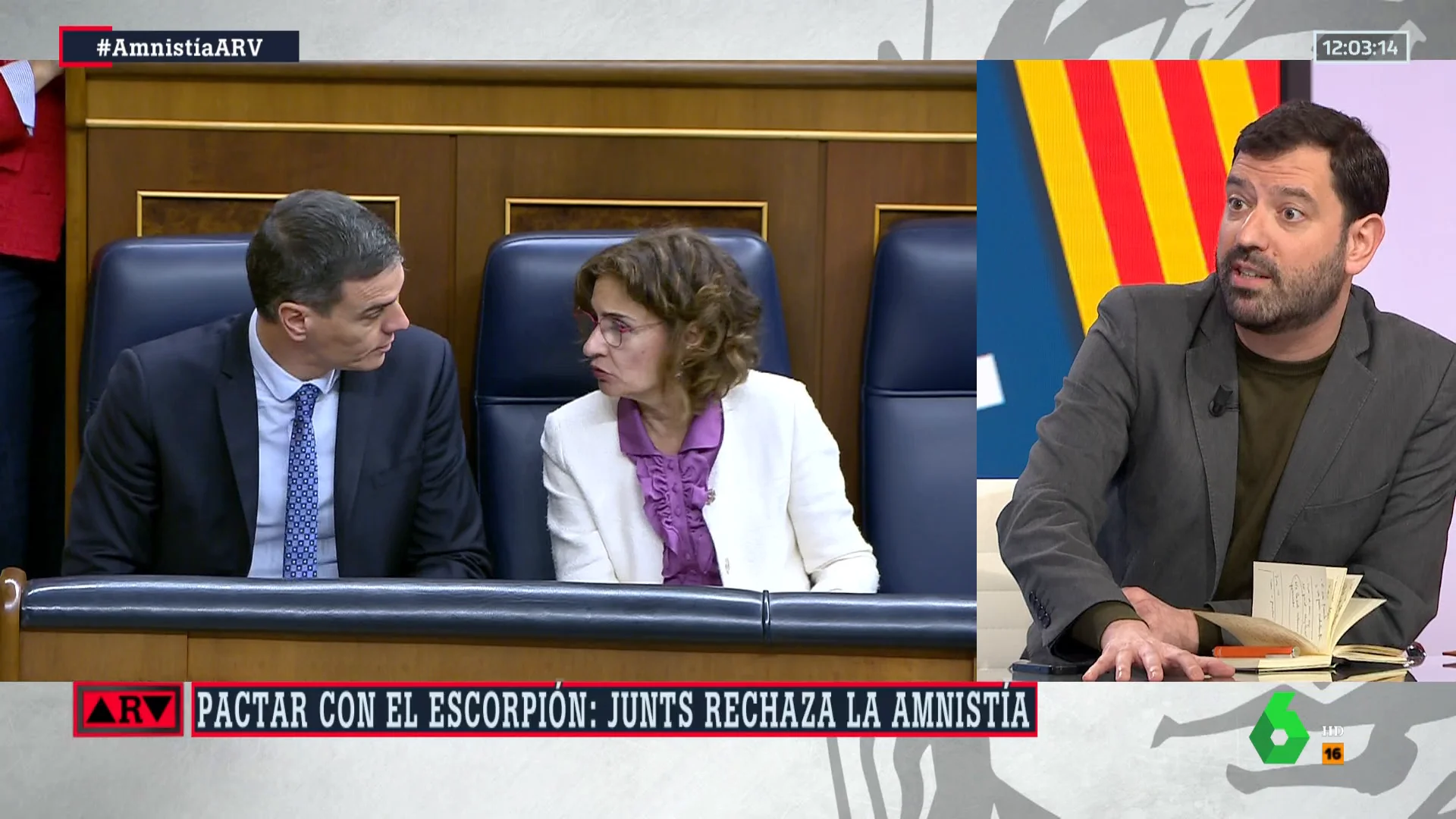 La confesión de Valdivia, tras votar Junts 'no' a su propia amnistía: "Ha sido la vez que más serio he visto a Pedro Sánchez"