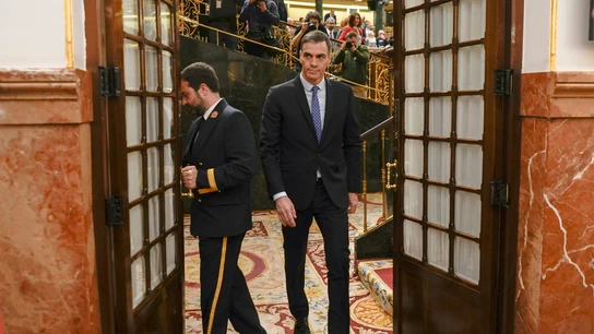 El presidente del Gobierno, Pedro Sánchez, tras el pleno del Congreso de los Diputados que debate la ley de amnistía (Archivo). El presidente del Gobierno, Pedro Sánchez, tras el pleno del Congreso de los Diputados que debate la ley de amnistía (Archivo).