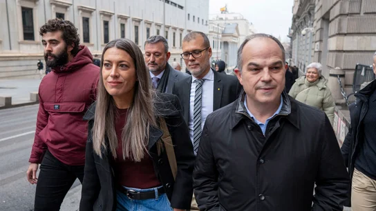 El secretario general de Junts, Jordi Turull (d) junto a la portavoz del partido en el Congreso, Miriam Nogueras El secretario general de Junts, Jordi Turull (d) junto a la portavoz del partido en el Congreso, Miriam Nogueras/ EFE/ Fernando Villar