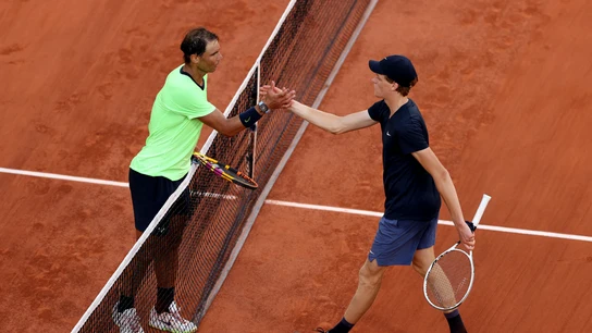 Rafa Nadal y Jannik Sinner Rafa Nadal y Jannik Sinner