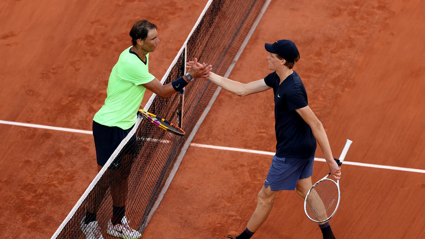 Rafa Nadal y Jannik Sinner Rafa Nadal y Jannik Sinner