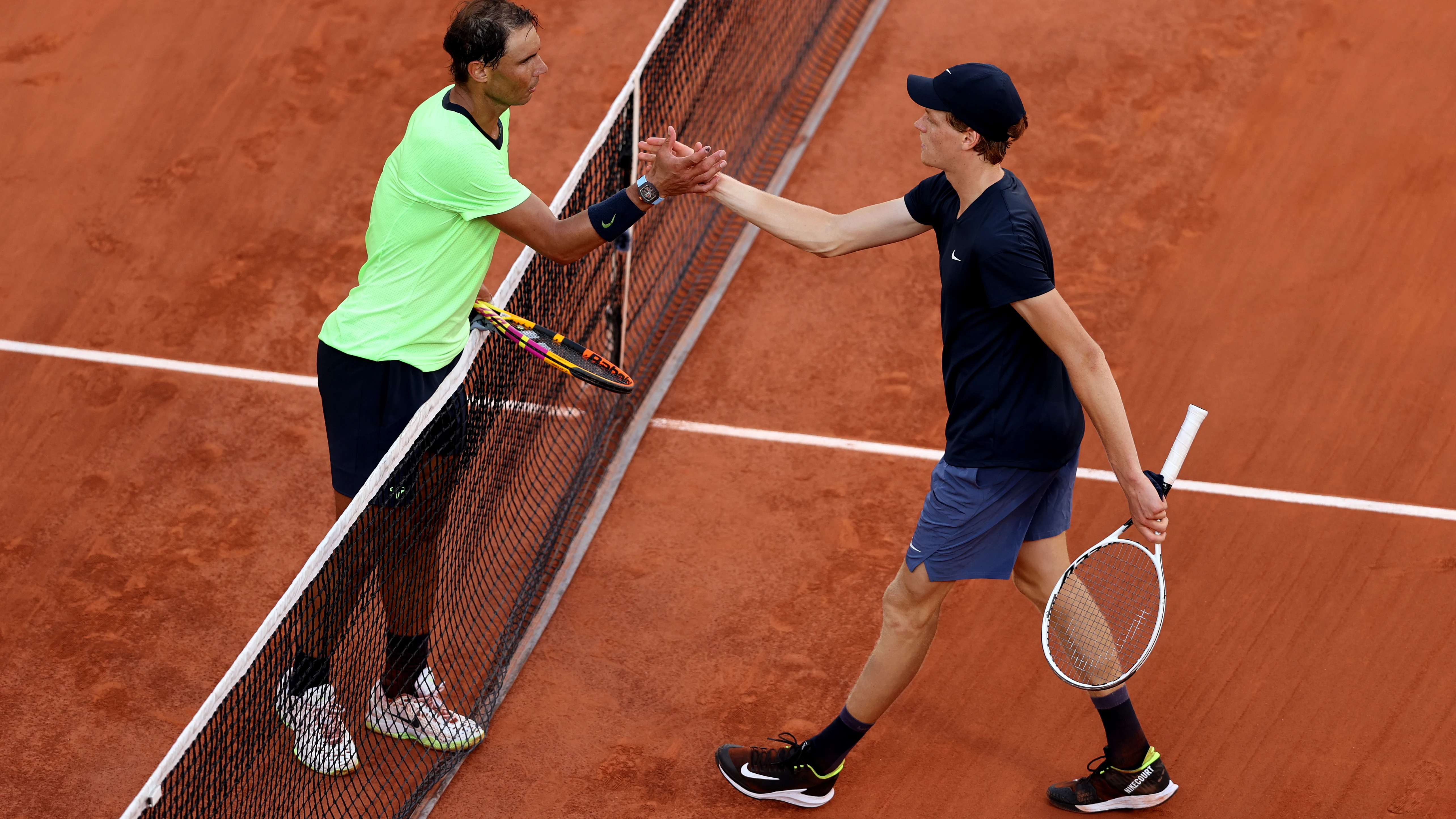 Rafa Nadal y Jannik Sinner Rafa Nadal y Jannik Sinner