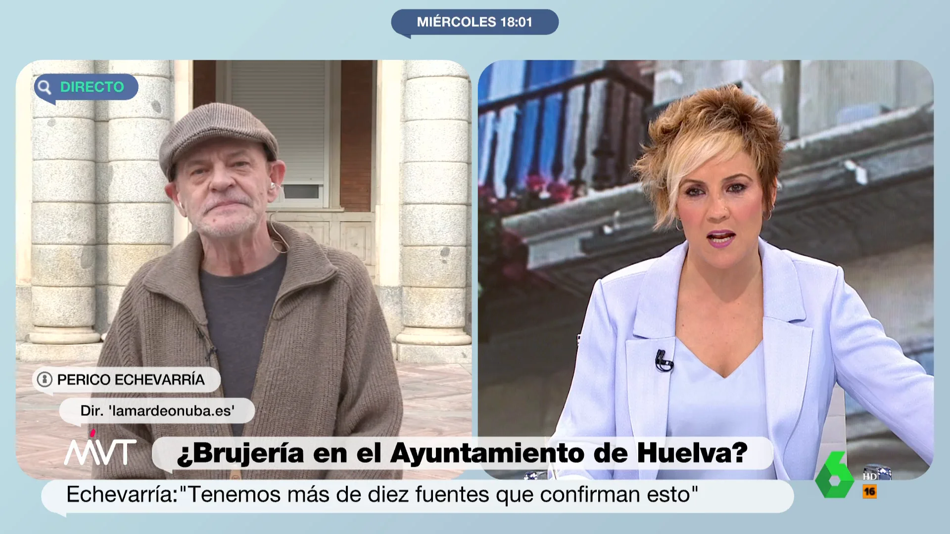 Más Vale Tarde conecta con el periodista Perico Echevarría, la persona que destapó el supuesto ritual de brujería en el Ayuntamiento de Huelva. En este vídeo, reacciona de una curiosa forma cuando Cristina Pardo le habla de la ley de amnistía.