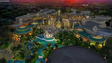 Un boceto de Celestial Park, uno de los cinco temas del nuevo parque temático de Universal Orlando Un boceto de Celestial Park, uno de los cinco temas del nuevo parque temático de Universal Orlando