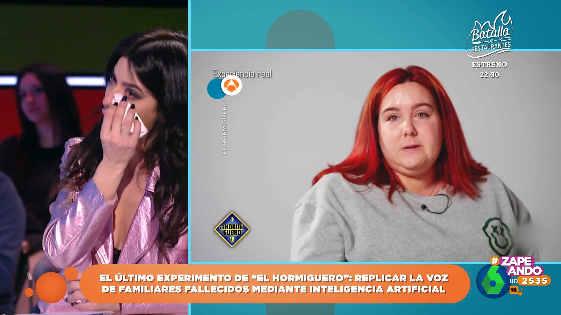 El emotivo experimento de 'El hormiguero' que ha hecho llorar a los zapeadores: "¡Es impresionante!"