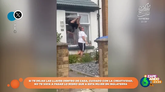 El percance que sufre una mujer cuando intenta colarse en su propia casa tras olvidar las llaves dentro El percance que sufre una mujer cuando intenta colarse en su propia casa tras olvidar las llaves dentro