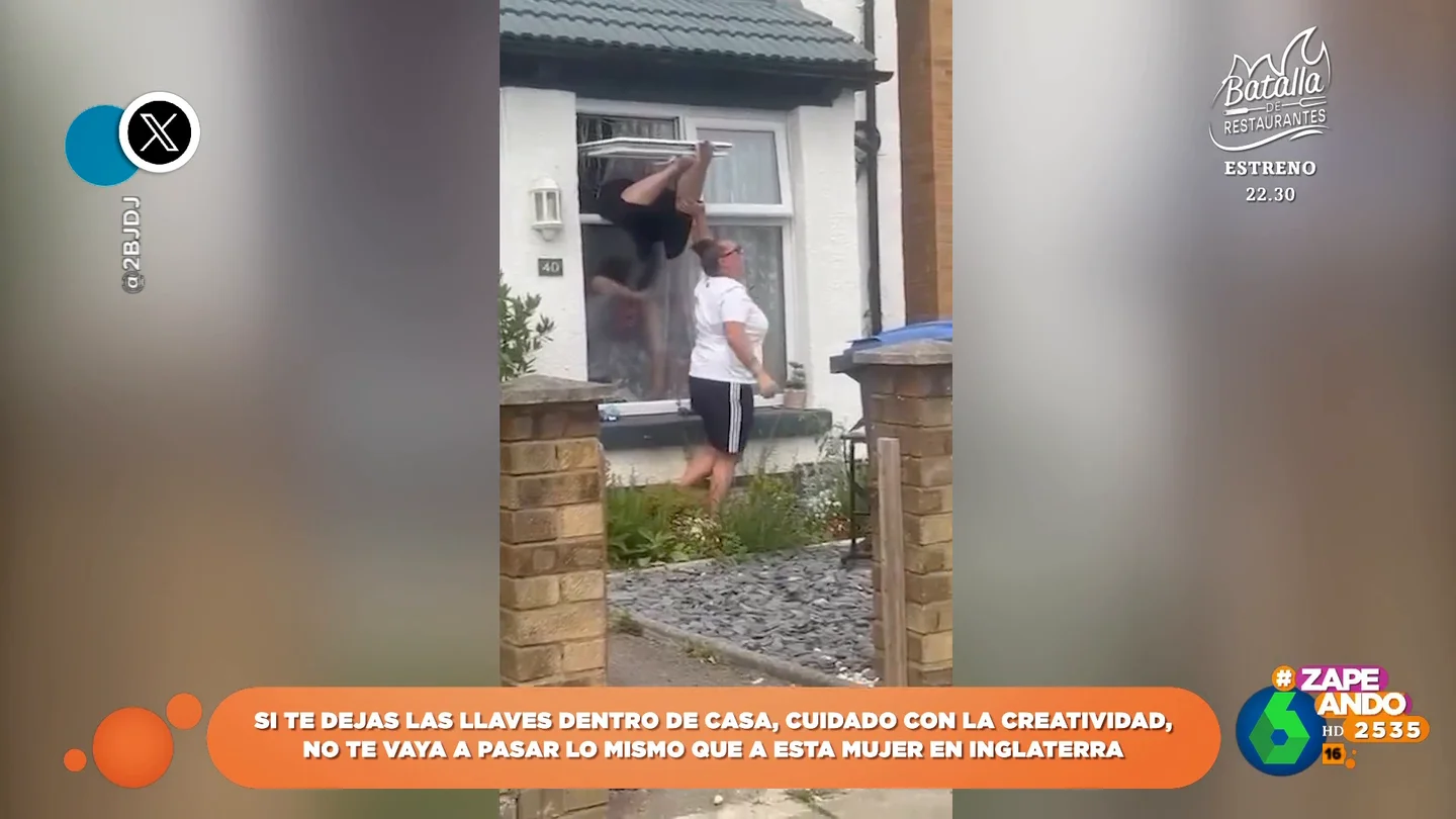 El percance que sufre una mujer cuando intenta colarse en su propia casa tras olvidar las llaves dentro El percance que sufre una mujer cuando intenta colarse en su propia casa tras olvidar las llaves dentro