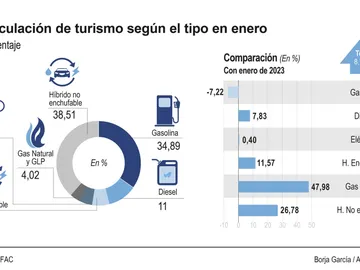 Matriculaciones de turismos enero 2024 Matriculaciones de turismos enero 2024