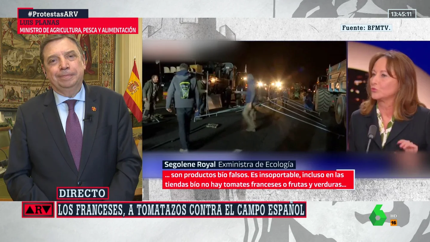 Planas carga contra las "deplorables" palabras de Segolene Royal sobre los tomates españoles: "Es conocida por ser una 'pisacharcos'" Planas carga contra las "deplorables" palabras de Segolene Royal sobre los tomates españoles: "Es conocida por ser una 'pisacharcos'"