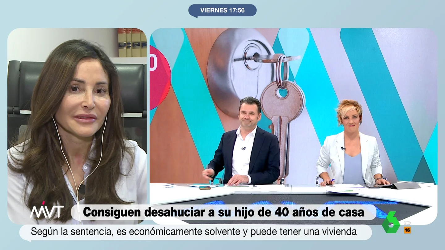 Abogada de una pareja de jubilados que ha desahuciado su hijo de 40 años Abogada de una pareja de jubilados que ha desahuciado su hijo de 40 años