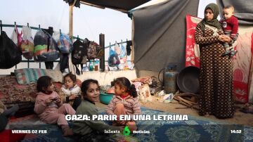 parir en letrinas en Gaza