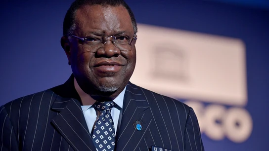 El presidente de Namibia, Hage Geingob El presidente de Namibia, Hage Geingob