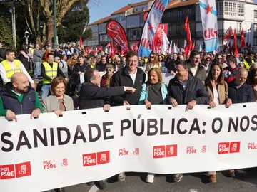 El candidato del Partido de los Socialistas de Galicia (PSdeG) a la Presidencia de la Xunta, José Ramón Gómez Besteiro.