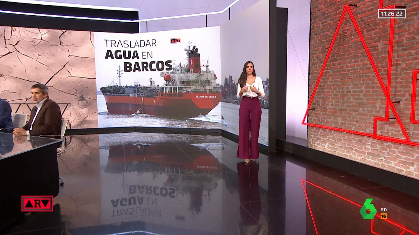 ¿Cómo se traslada el agua en los barcos para que llegue a Cataluña? ARV ¿Cómo se traslada el agua en los barcos para que llegue a Cataluña? ARV