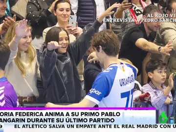 Victoria Federica y Pablo Urdangarin se funden en un abrazo viral durante un partido