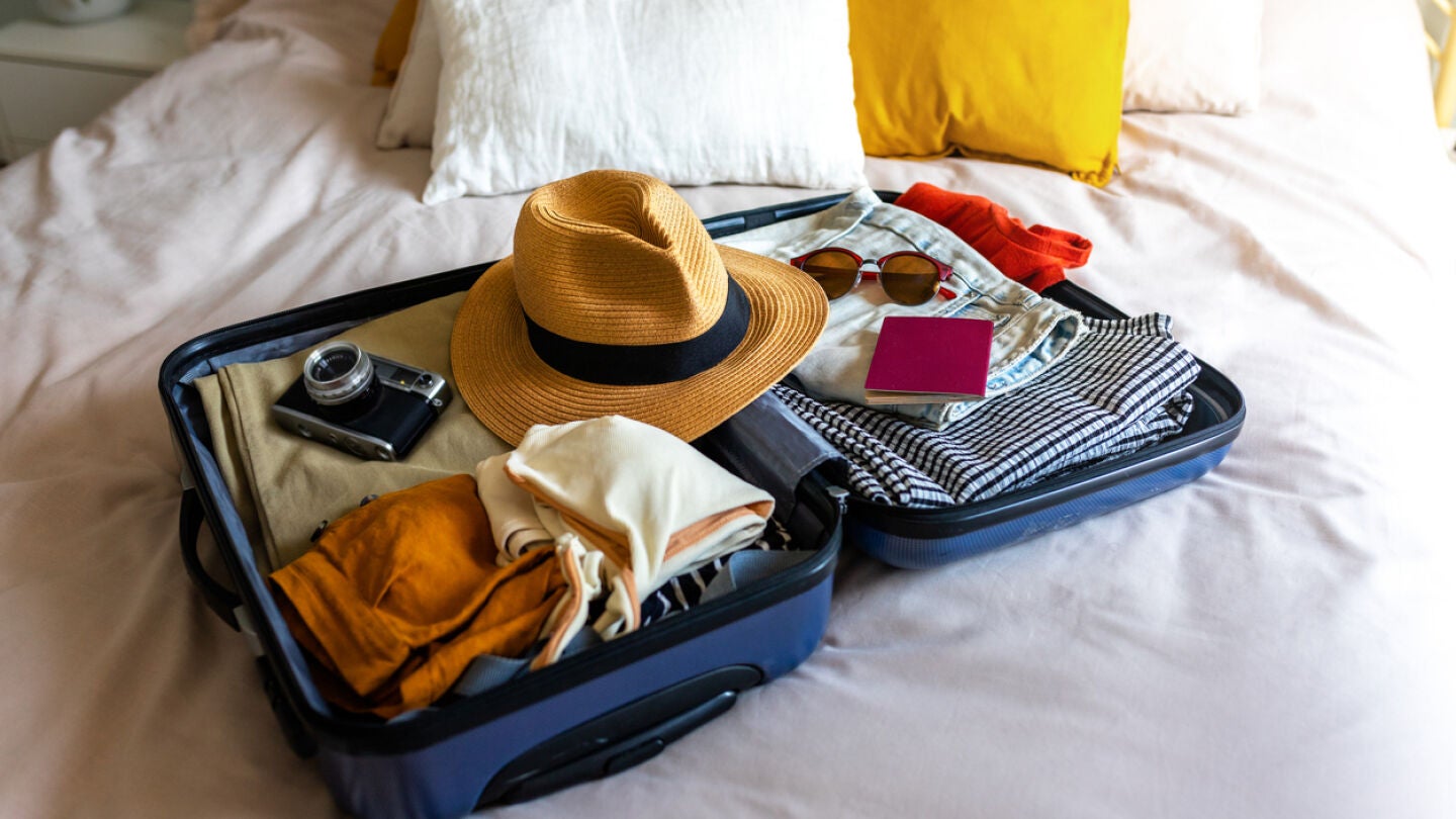 Preparando la maleta de viaje