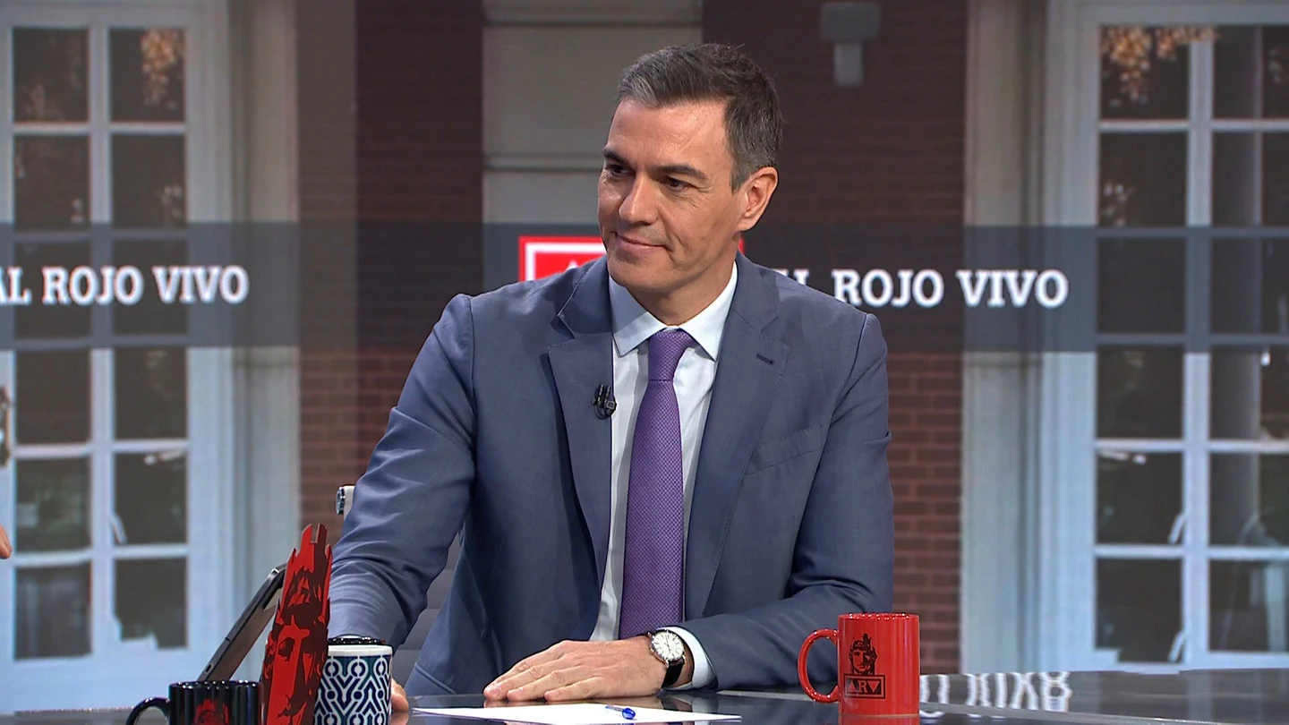 Imagen de archivo de Pedro Sánchez en Al Rojo Vivo Imagen de archivo de Pedro Sánchez en Al Rojo Vivo