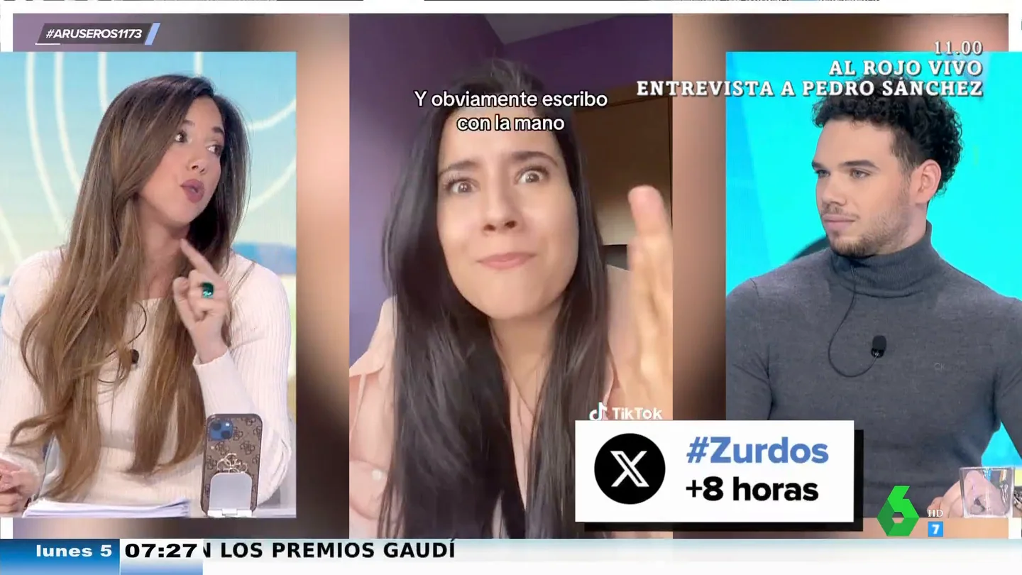 "Soy zurda y este es mi problema de por vida": Hans y Tatiana Arús estallan contra la 'dictadura de los diestros' "Soy zurda y este es mi problema de por vida": Hans y Tatiana Arús estallan contra la 'dictadura de los diestros'