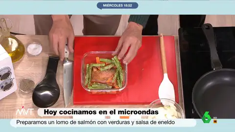 MVT Salmón al microondas: la fácil receta de Pablo Ojeda para comer en solo cinco minutos