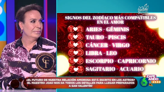 ¿El futuro de las relaciones está escrito en los astros? El Maestro Joao expone qué signos son compatibles ¿El futuro de las relaciones está escrito en los astros? El Maestro Joao expone qué signos son compatibles