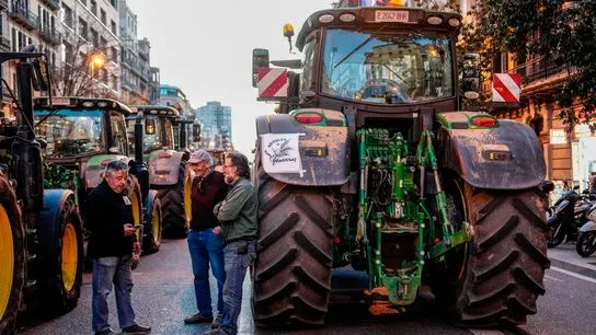 Protestas de los agricultores en Barcelona. Protestas de los agricultores en Barcelona.