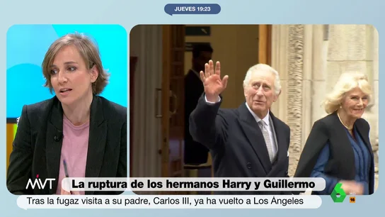 Tania Sánchez, tajante sobre la monarquía británica: "¿En qué familia diagnostican cáncer a tu padre y te pones a planificar su funeral?" "La monarquía se basa en que los seres humanos en realidad no son seres humanos, sino parte de la institución de la Corona", afirma rotunda Tania Sánchez sobre la situación de la familia real británica tras la visita de Harry a su padre.