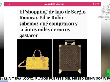 Sergio Ramos y Pilar Rubio gastan miles de euros en este bolso y esta maleta de Louis Vuitton