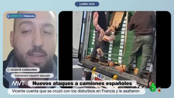 Un camionero español carga contra los piquetes franceses: "No les gusta nuestro producto, pero vacían los camiones y se lo llevan"