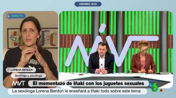 Una sexóloga aclara a Iñaki López el uso del vibrador: "Es un complemento, pero no te va a sustituir jamás"