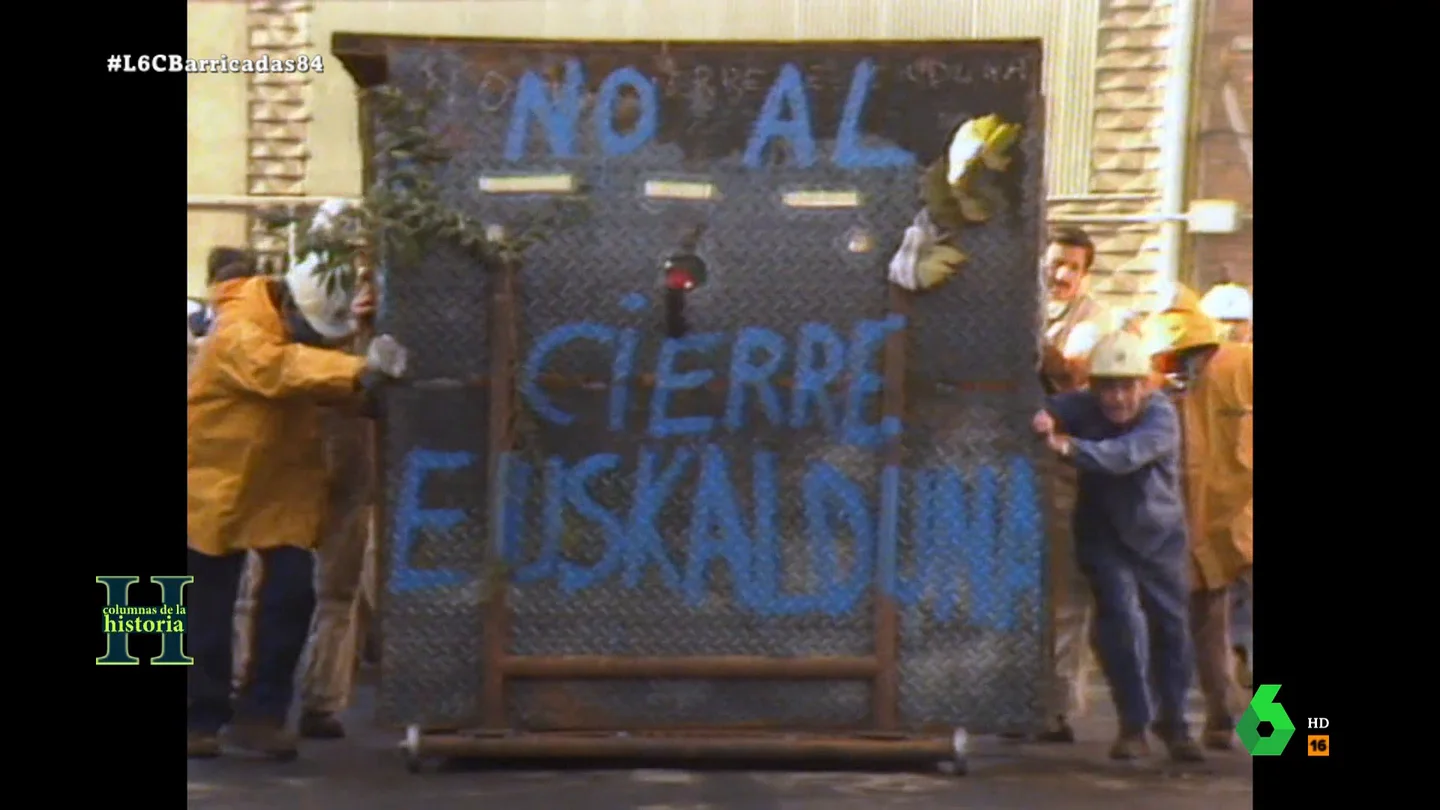 Así fue la revuelta de los trabajadores de Euskalduna que convirtió la ría de Bilbao en un escenario de guerra por su sustento En 1984, los obreros de los astilleros Euskalduna salieron a la calle para parar su cierre como parte de la reconversión industrial. laSexta Columna lo recuerda en este vídeo con Felipe Fernández, uno de los que lideraron las movilizaciones.