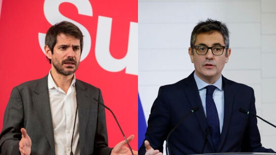Los ministros Ernest Urtasun y F&eacute;lix Bola&ntilde;os, en sendas im&aacute;genes de archivo